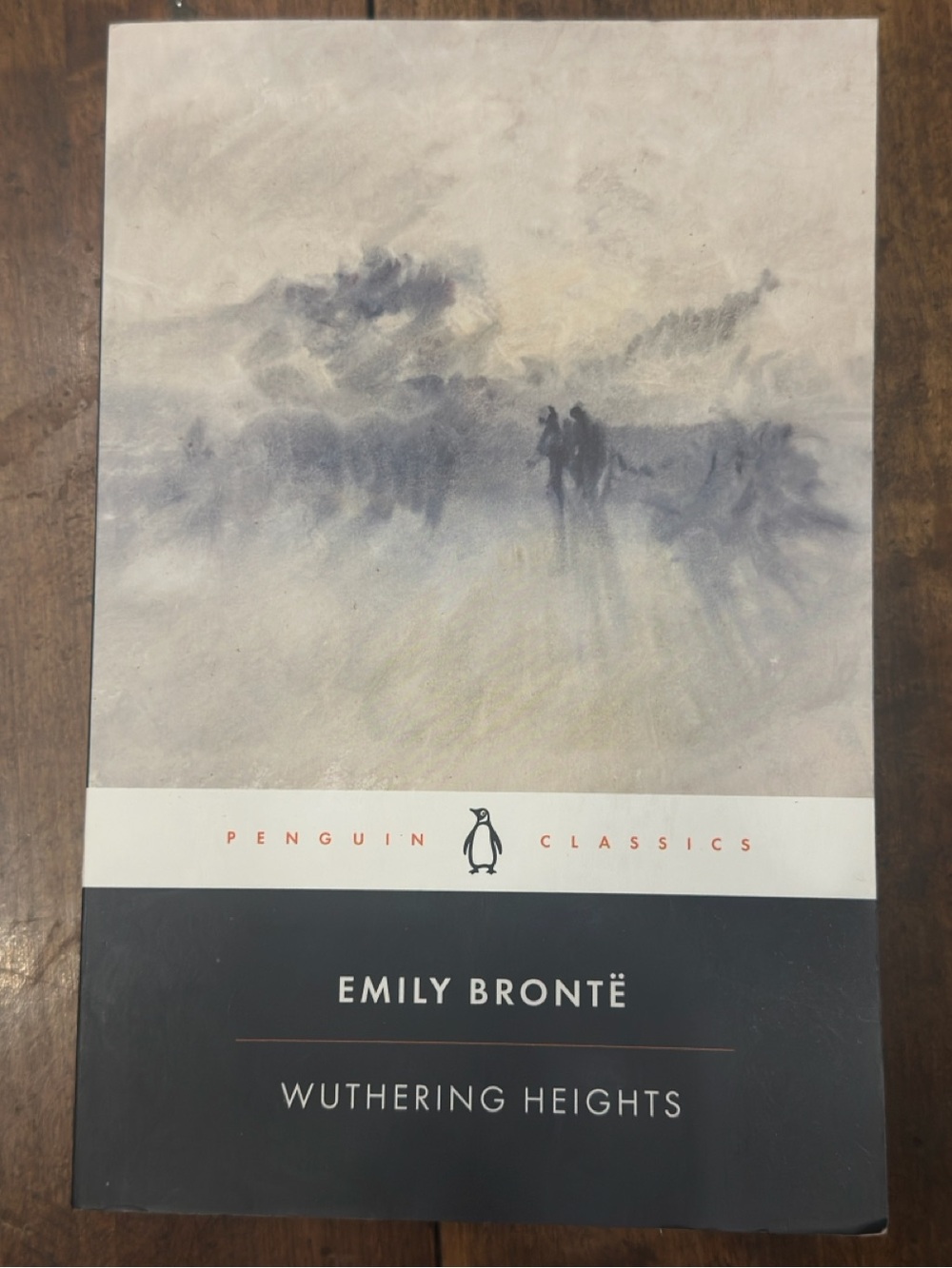 Penguin Classics Emily Brontë Wuthering Heights - Black & Cream Cover